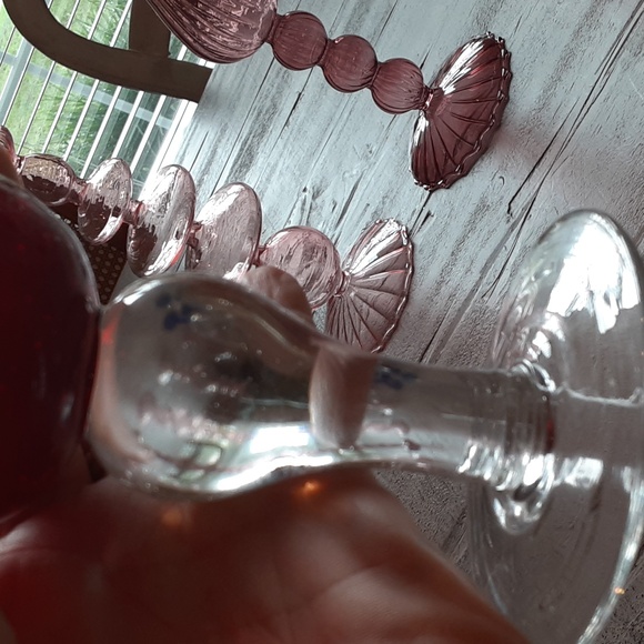 ARTLAND IRIS RUBY WATER GOBLET  1990's Blown Glass - Picture 5 of 7